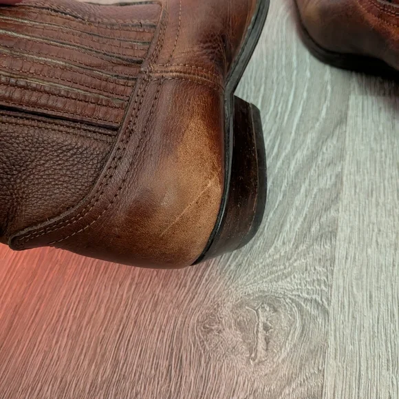 Joe Sanchez Vintage Brown Cowboy Boots - Picture 6 of 9